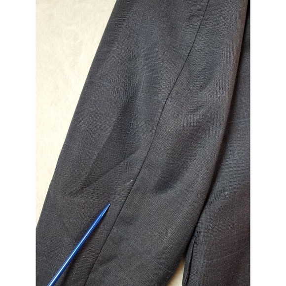 Lauren Ralph Lauren Blazer Coat Mens Size 44L Gray Single Breasted Two Button - Picture 14 of 14